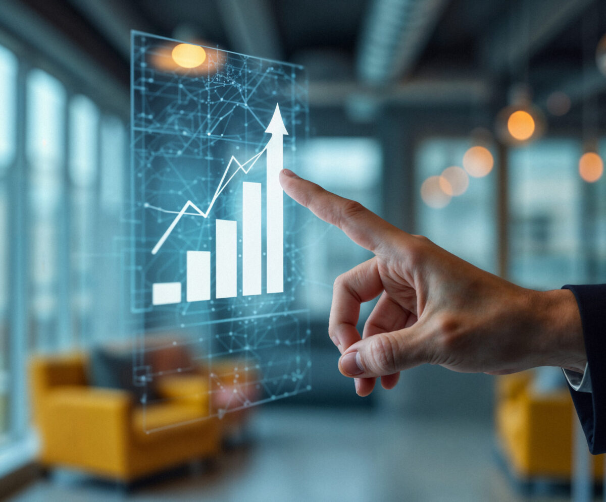 business-person-pointing-growing-financial-chart